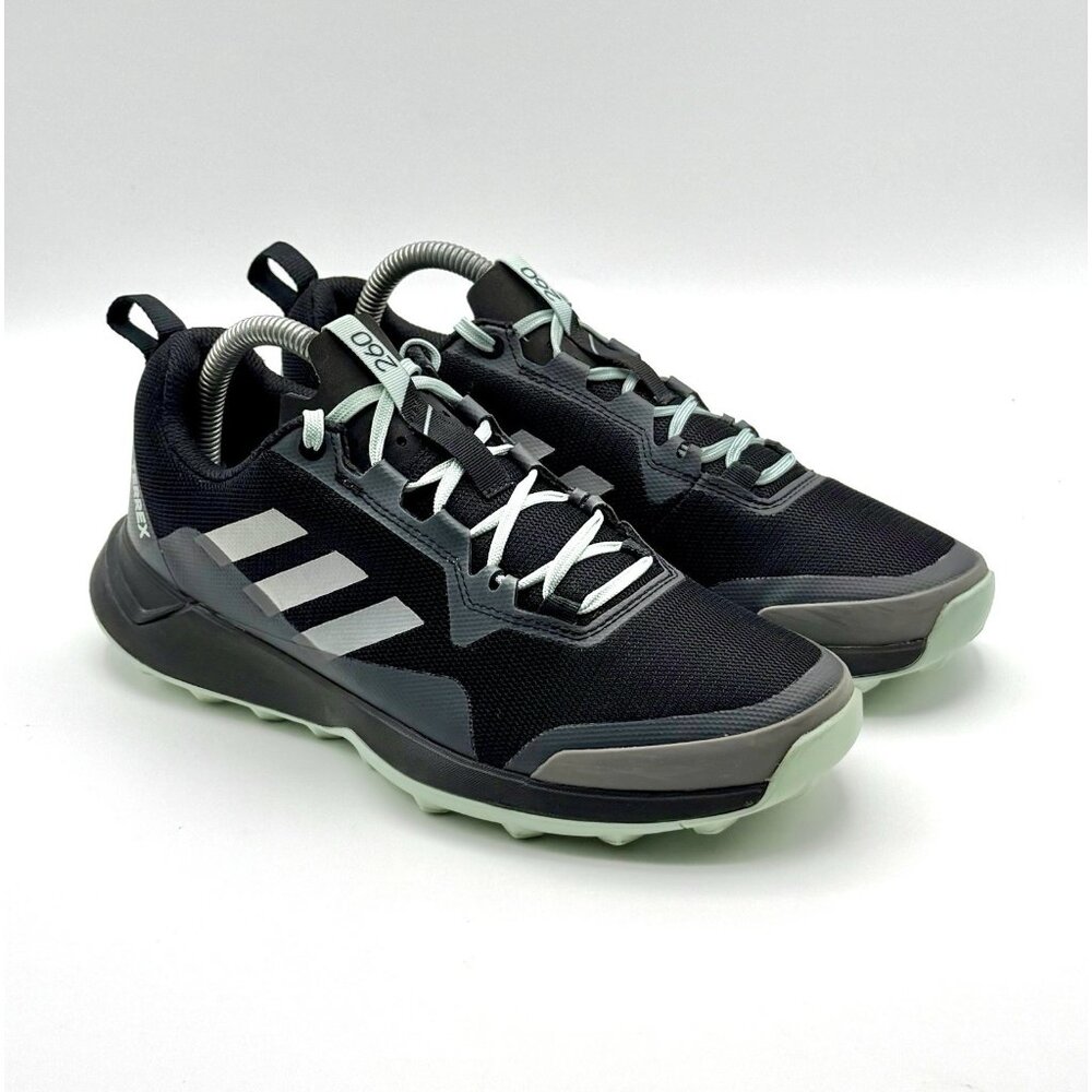 Adidas Women's 260 Terrex Size 8 Black & Teal Hiking Athletic Shoes Pre Owned